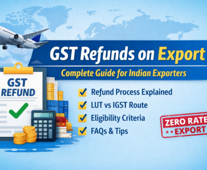 GST Refunds on Export